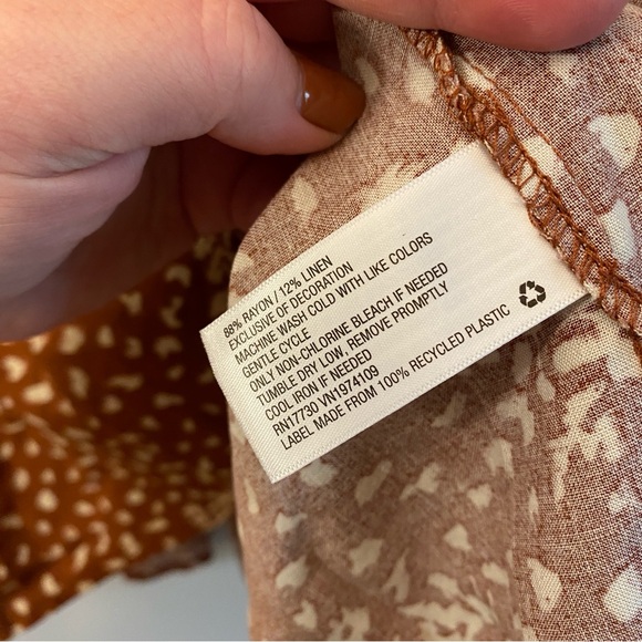 Knox Rose Burnt Orange Mini Dress, Size L, NWT - Picture 5 of 5